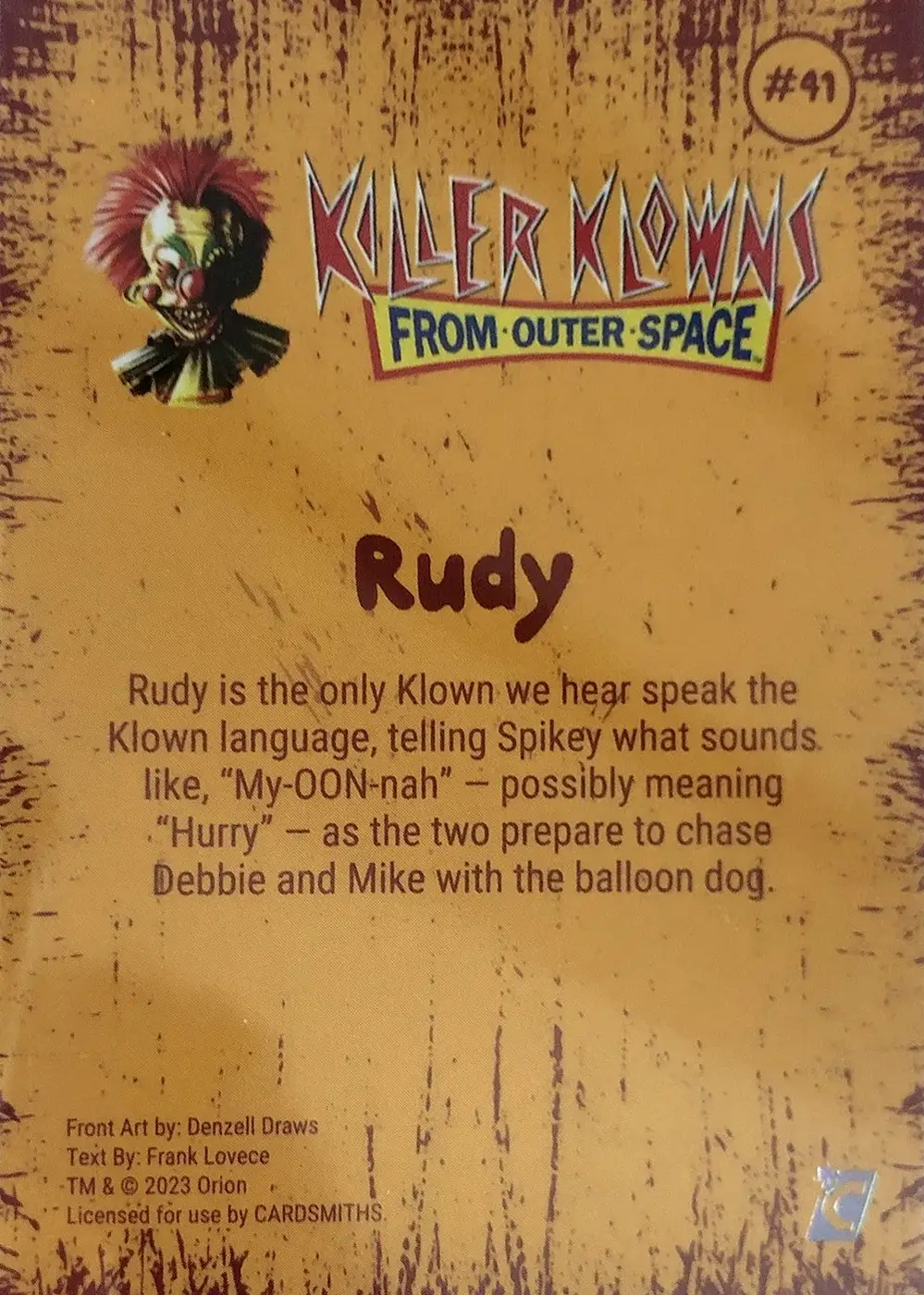 Rudy (Base) card back