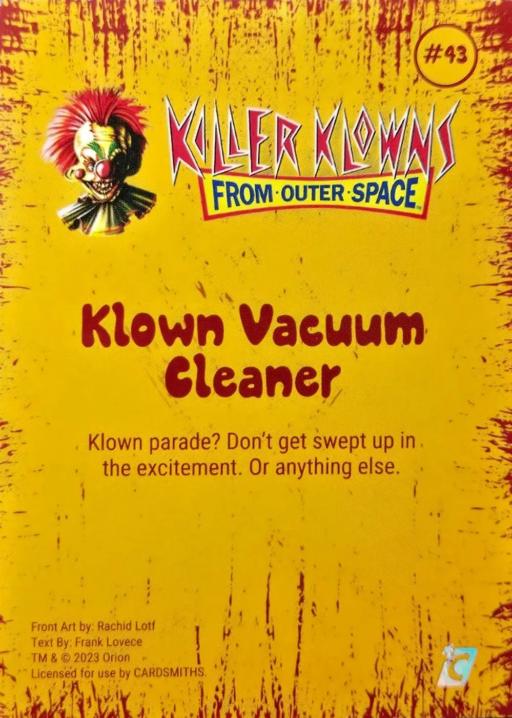 Klown Vacuum Cleaner (Base) card back