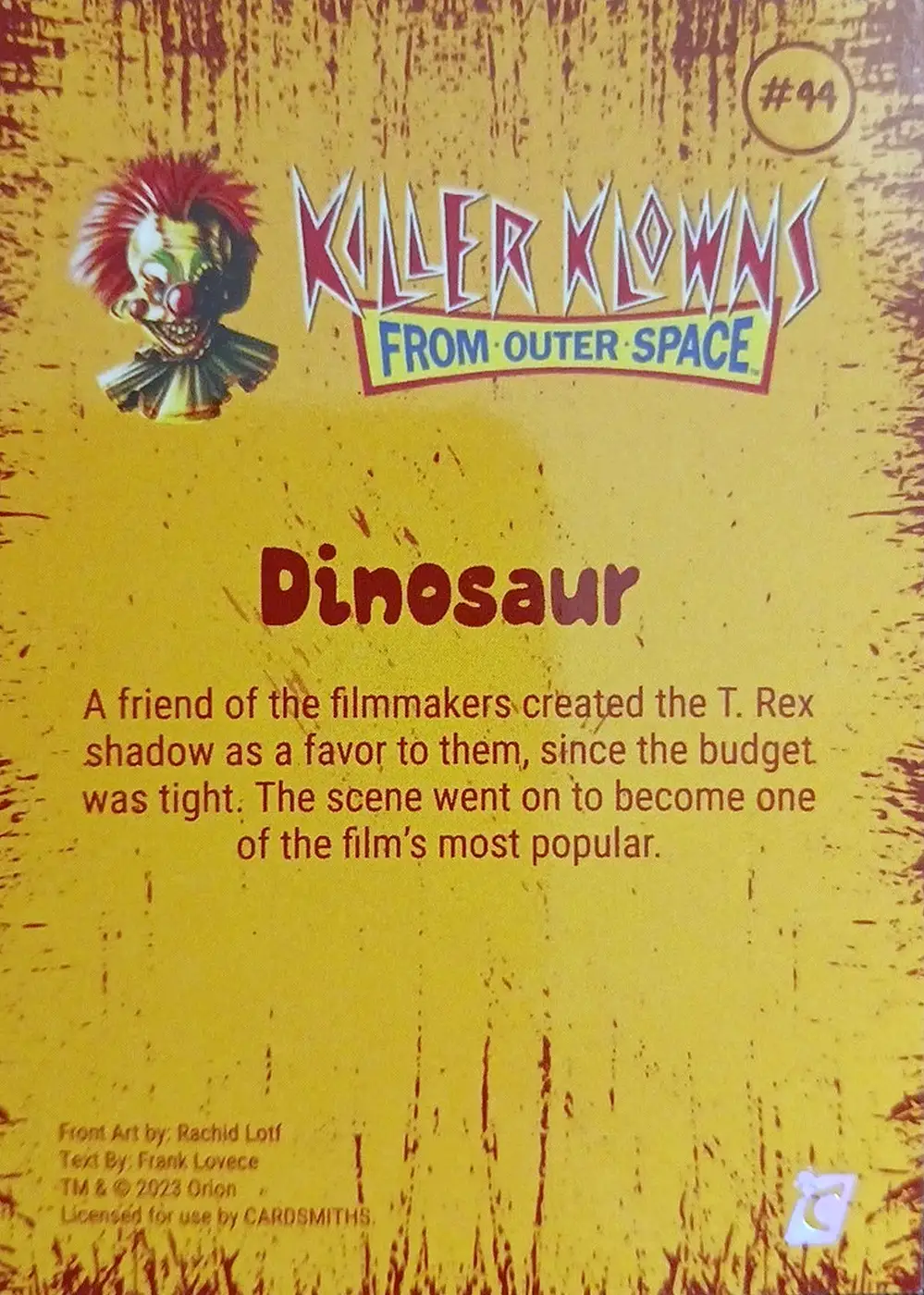 Dinosaur (Base) card back