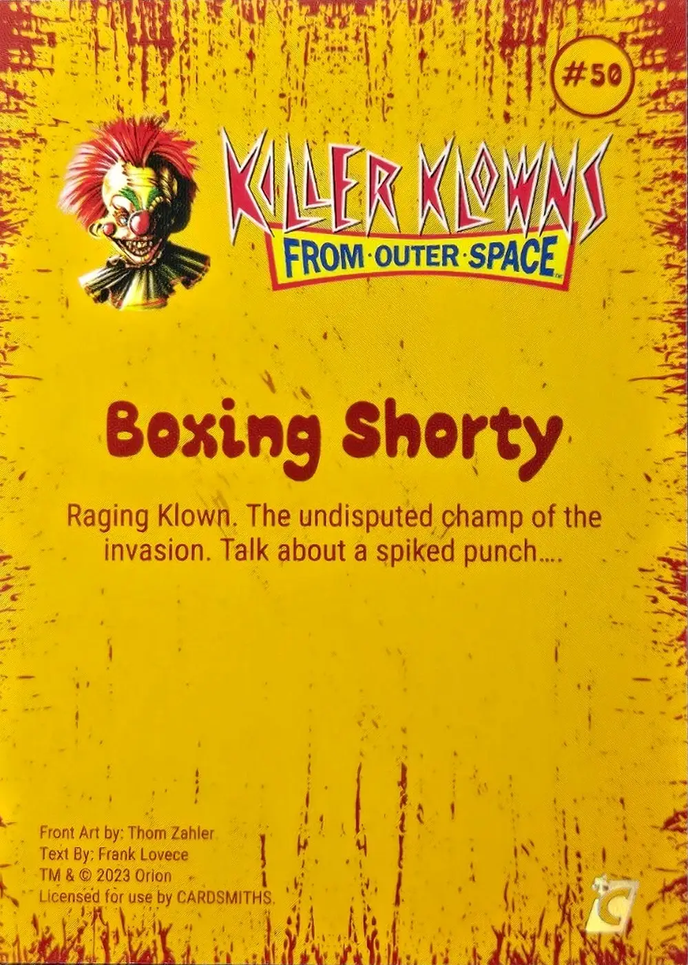 Boxing Shorty (Base) card back