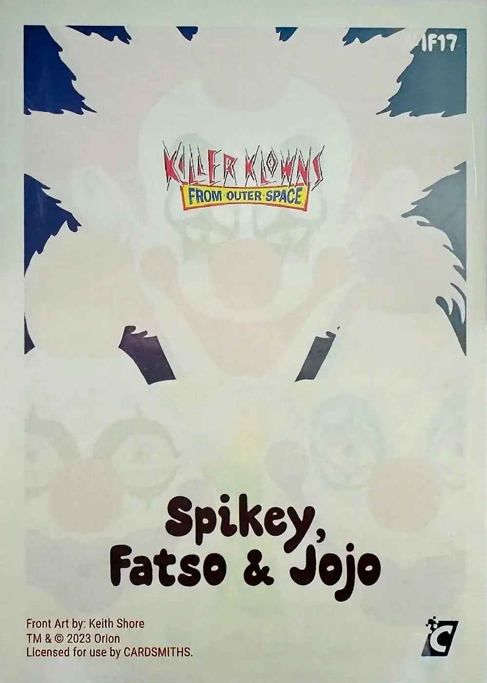Spikey, Fatso, Jojo (Iced Foil Subset) card back