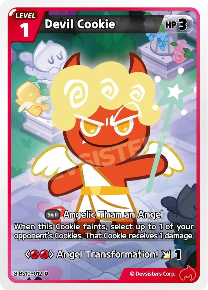 Devil Cookie card front