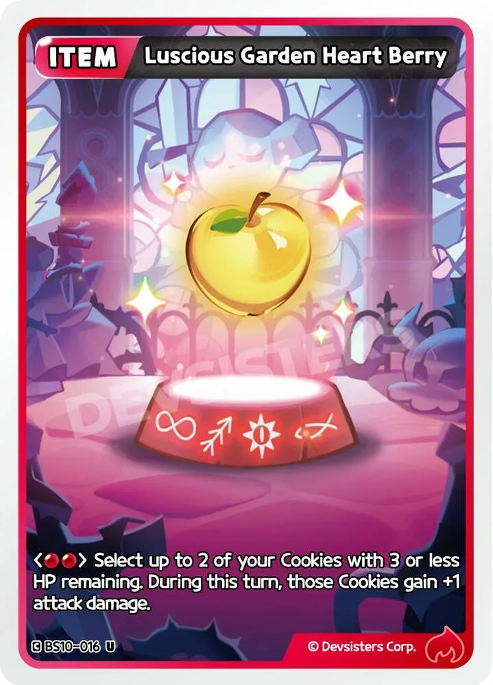Luscious Garden Heart Berry card front