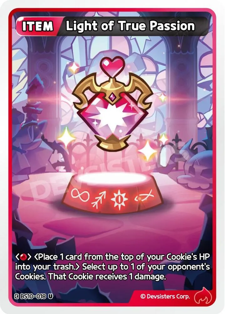 Light of True Passion card front