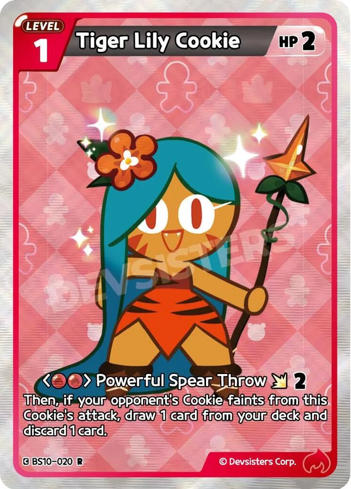 Tiger Lily Cookie card front