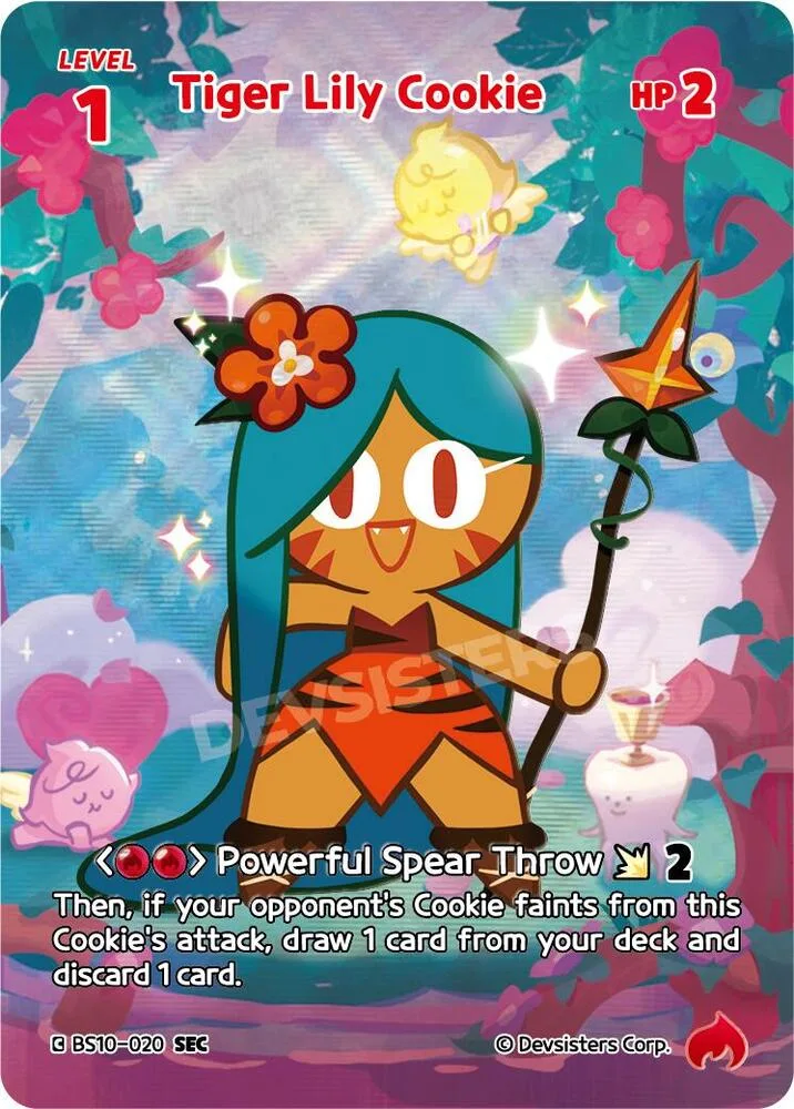 Tiger Lily Cookie (SEC) card front