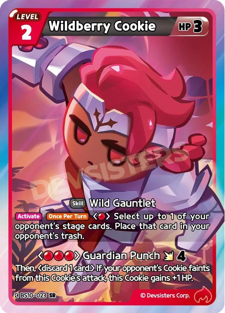 Wildberry Cookie card front