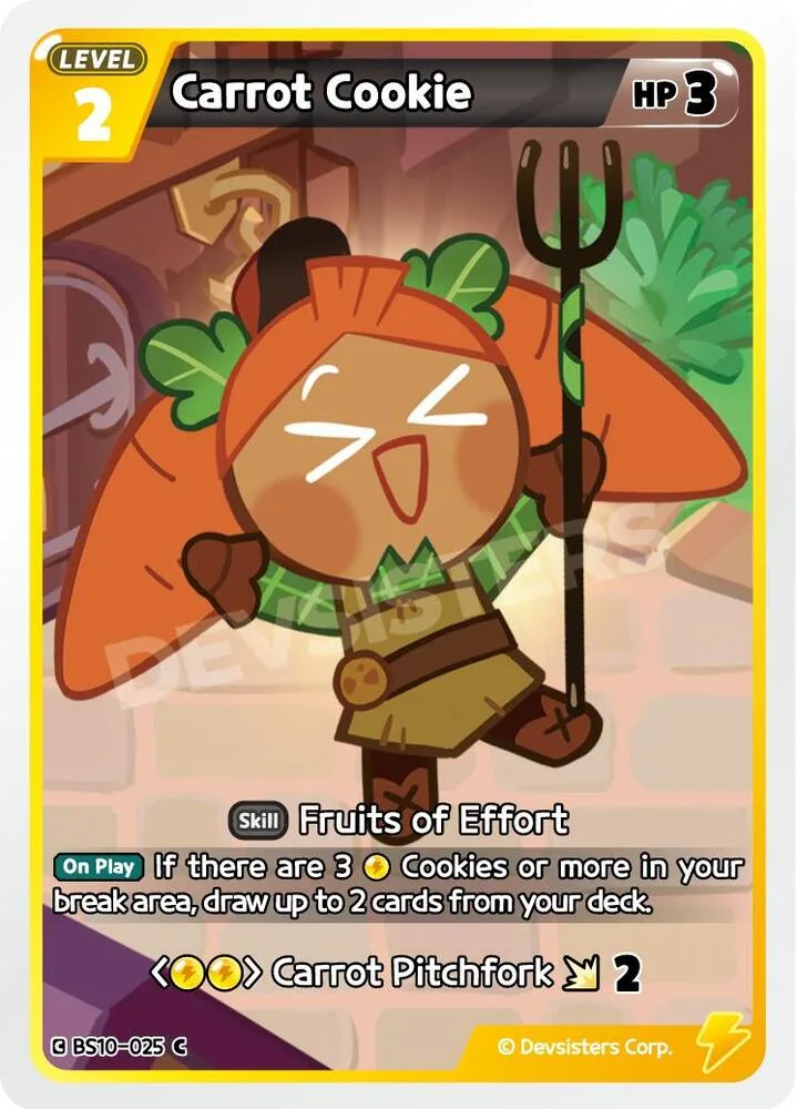 Carrot Cookie card front