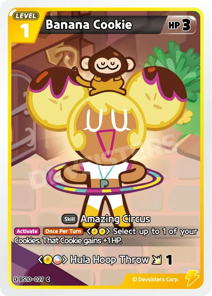 Banana Cookie card front