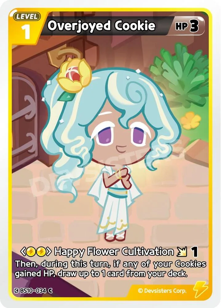 Overjoyed Cookie card front