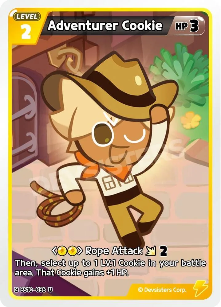 Adventurer Cookie card front
