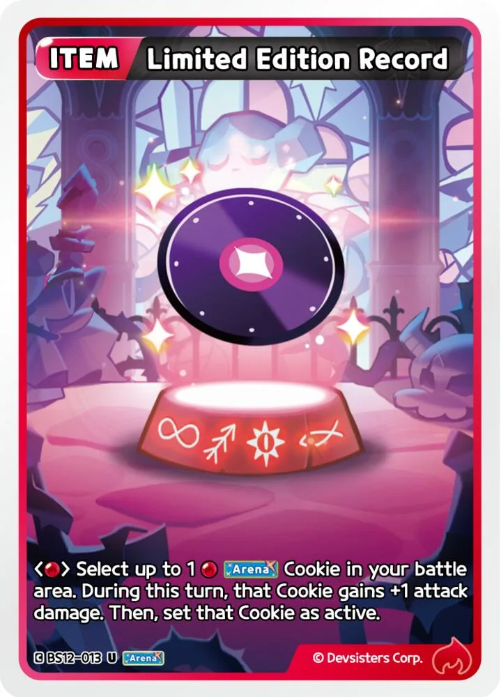 Limited Edition Record card front