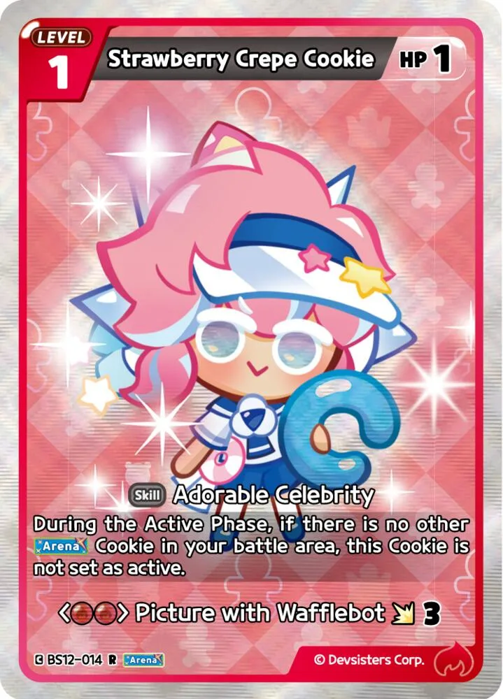 Strawberry Crepe Cookie card front