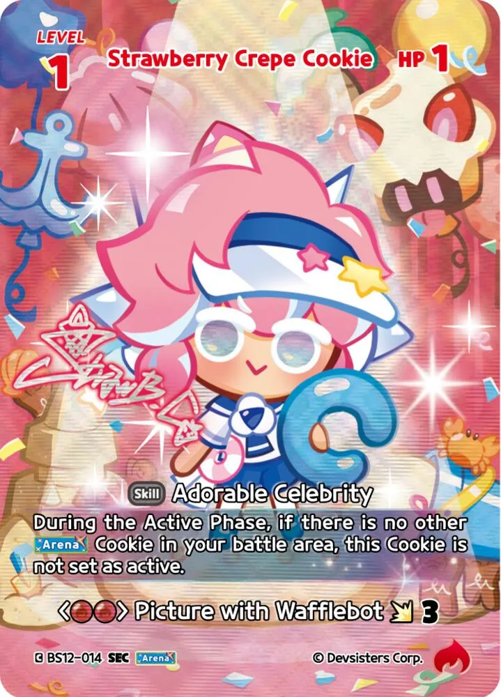 Strawberry Crepe Cookie (SEC) card front
