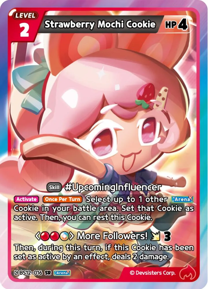 Strawberry Mochi Cookie card front