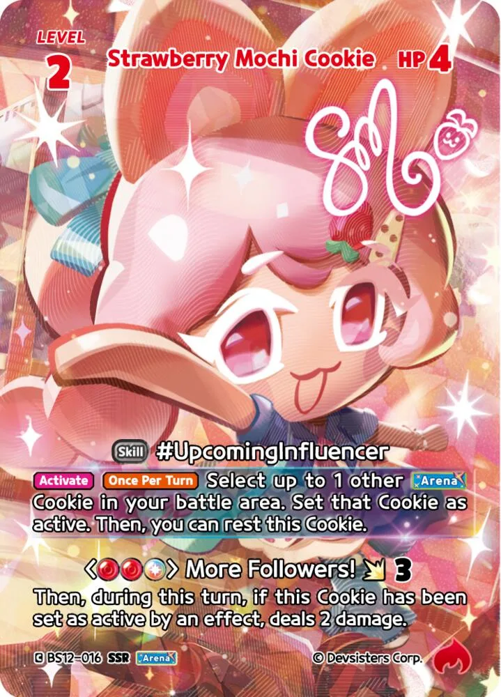 Strawberry Mochi Cookie (SSR) card front