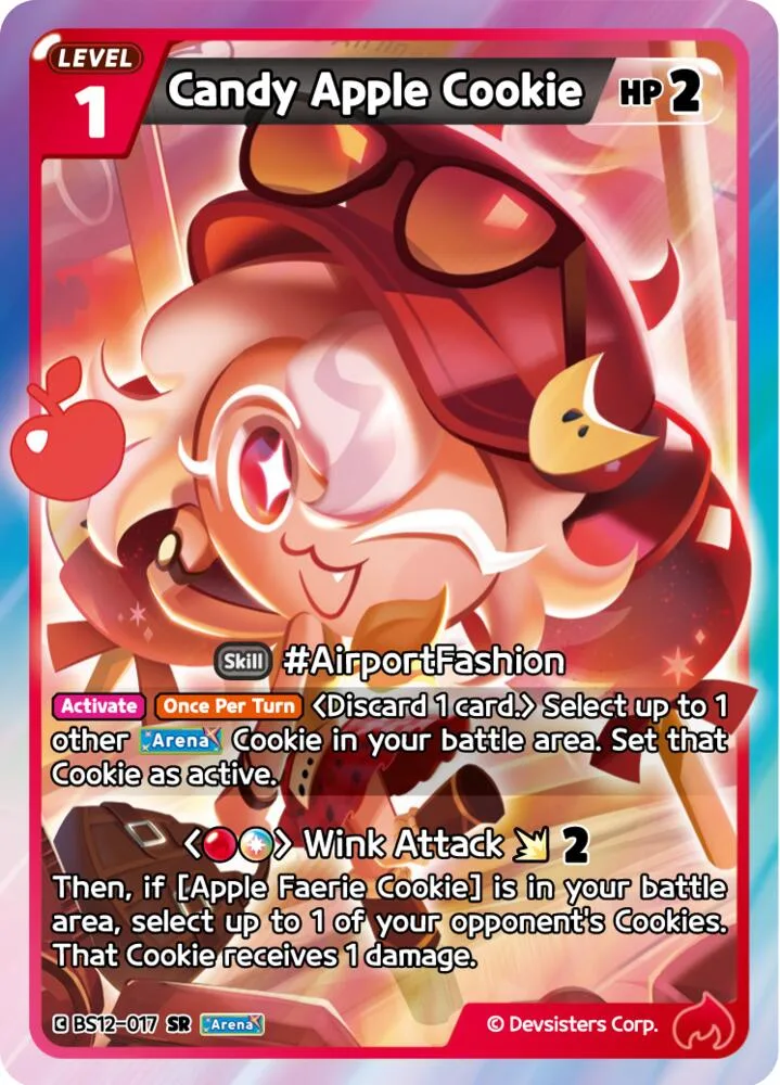 Candy Apple Cookie card front