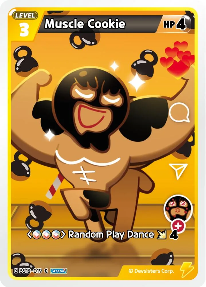 Muscle Cookie card front