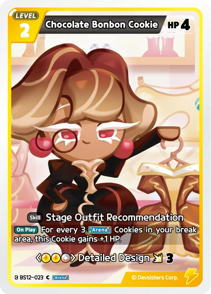 Chocolate Bonbon Cookie card front