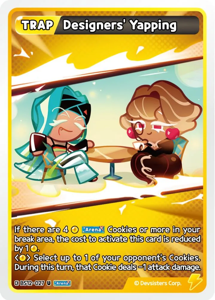 Designers' Yapping card front