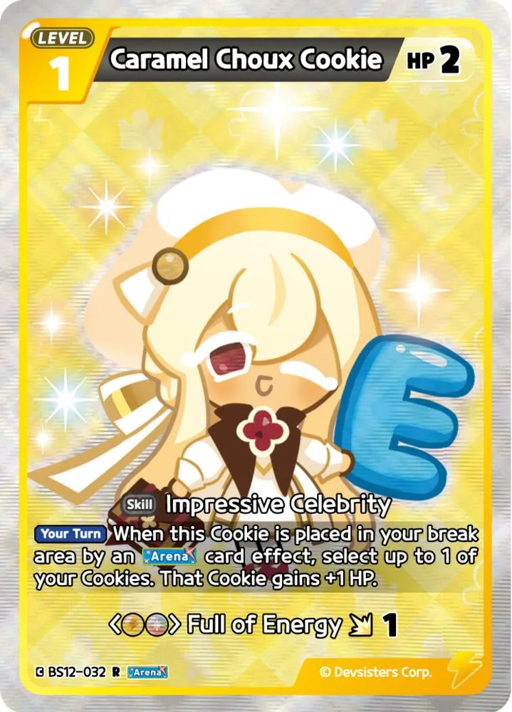 Caramel Choux Cookie card front