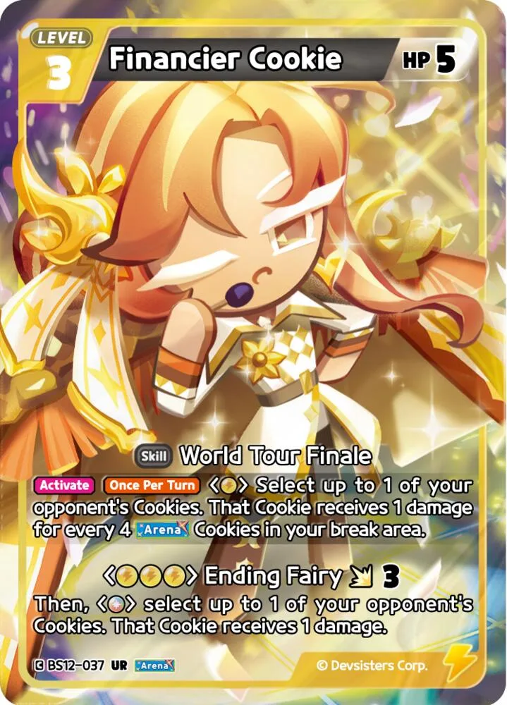 Financier Cookie card front