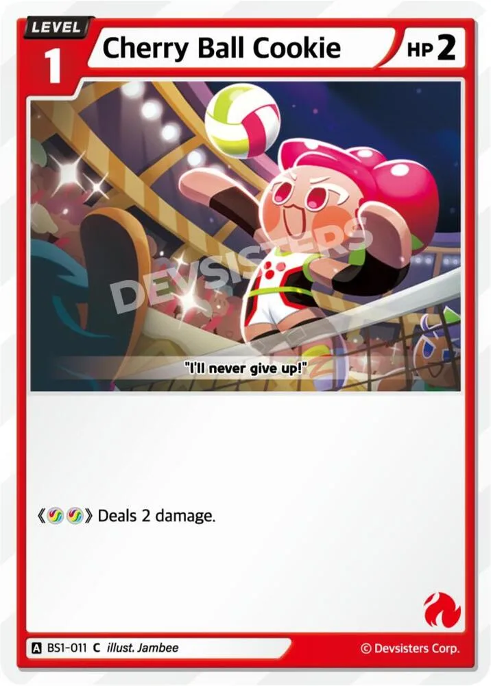 Cherry Ball Cookie card front