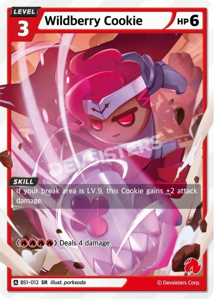 Wildberry Cookie card front