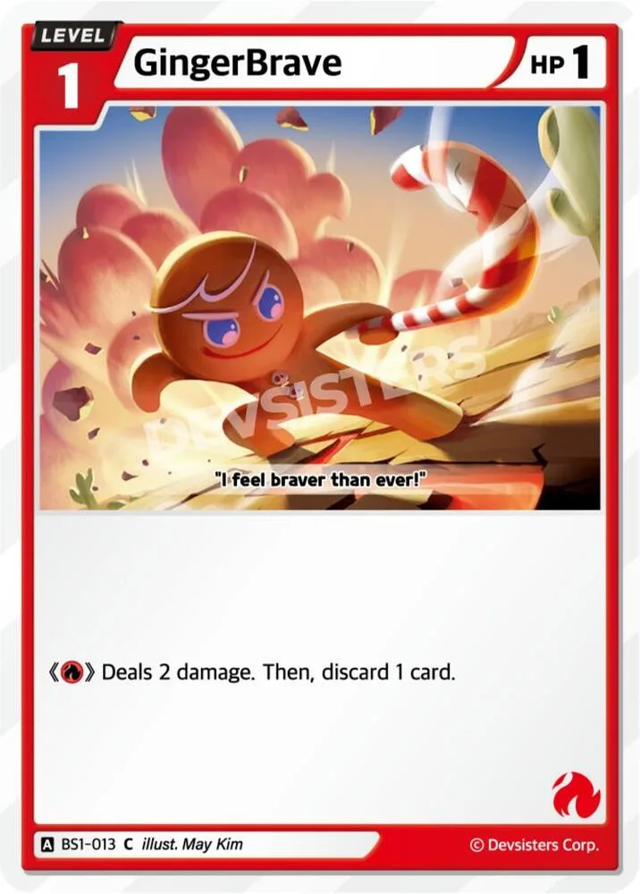 GingerBrave card front
