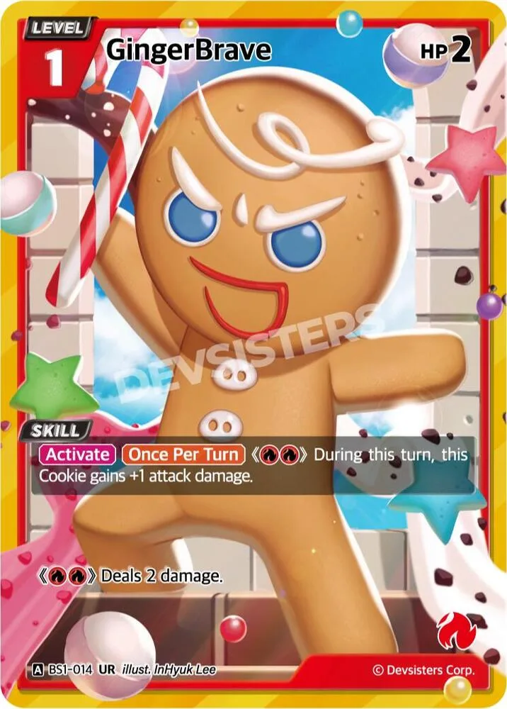 GingerBrave card front