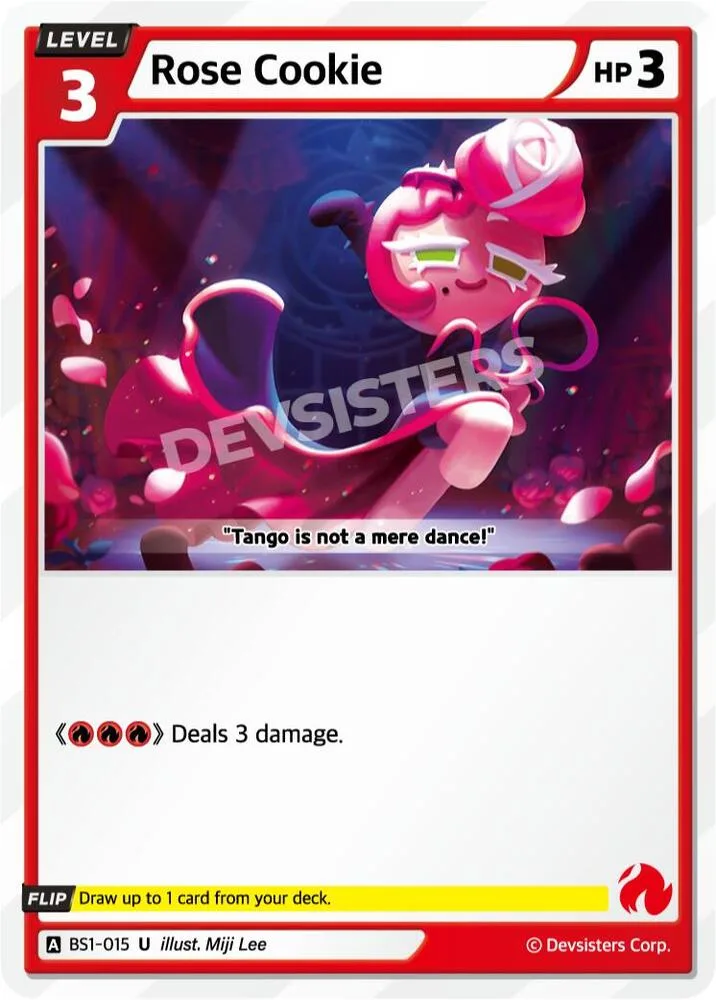 Rose Cookie card front