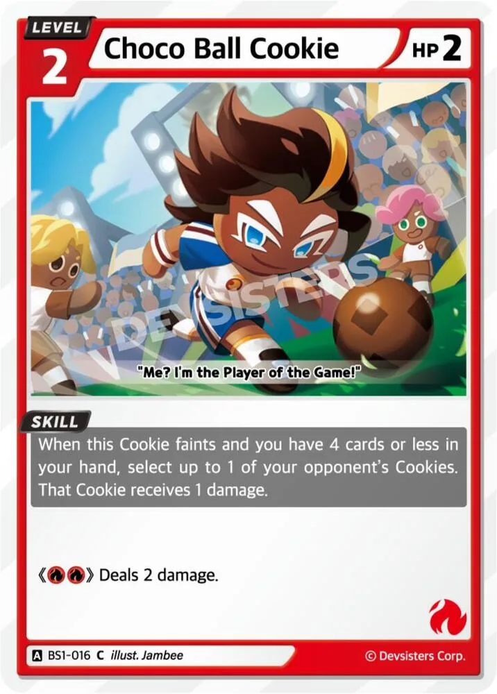 Choco Ball Cookie card front