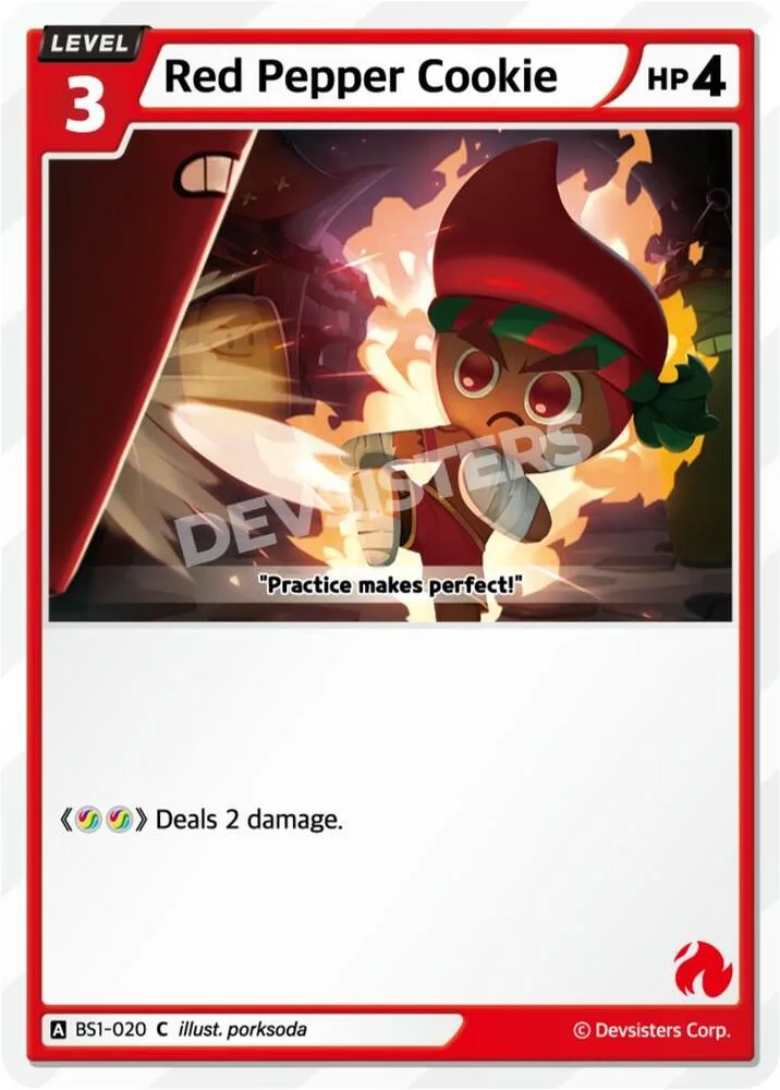 Red Pepper Cookie card front