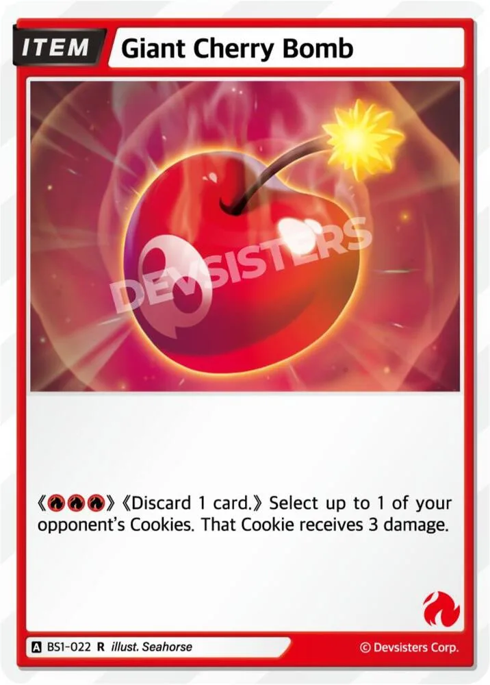 Giant Cherry Bomb card front