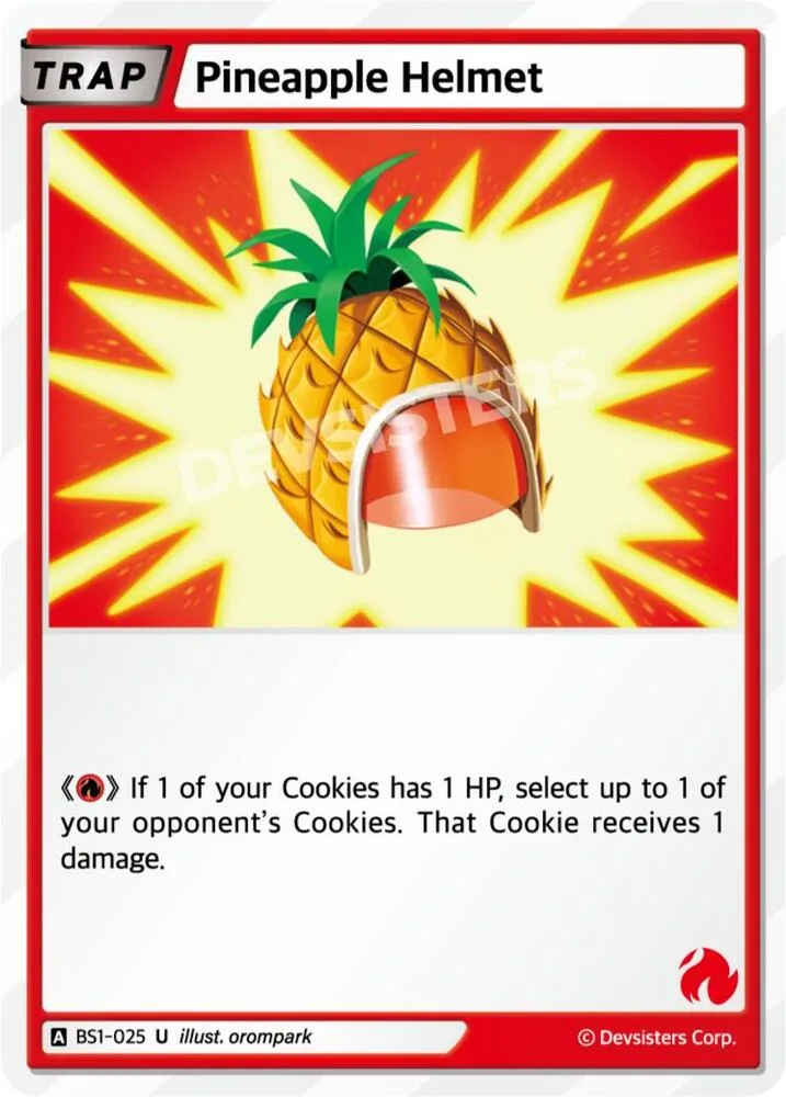 Pineapple Helmet card front