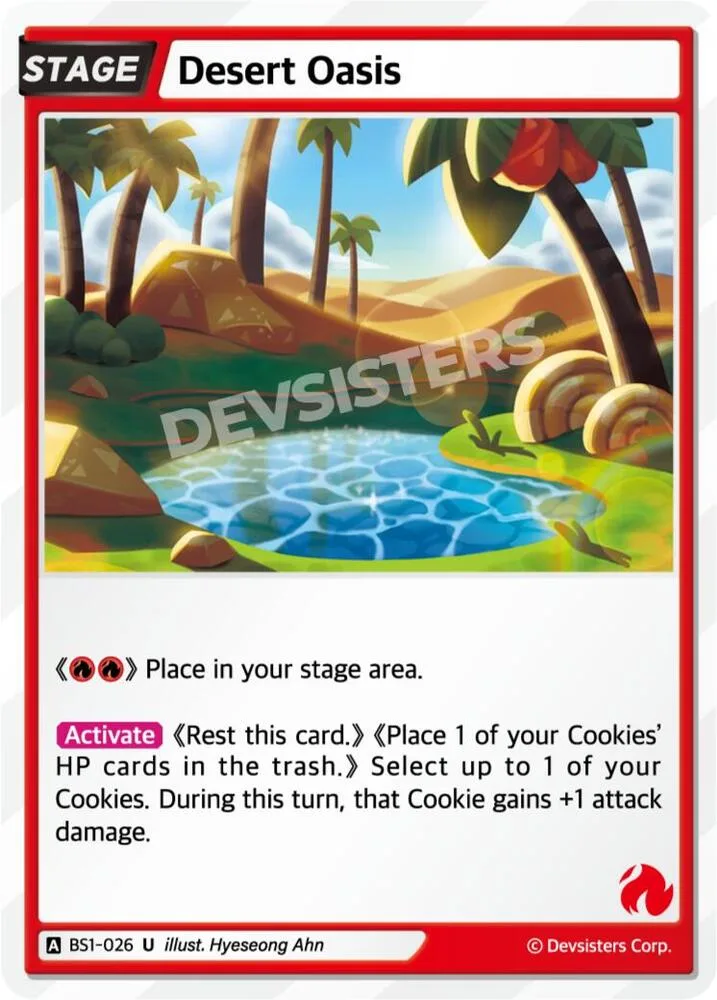 Desert Oasis card front