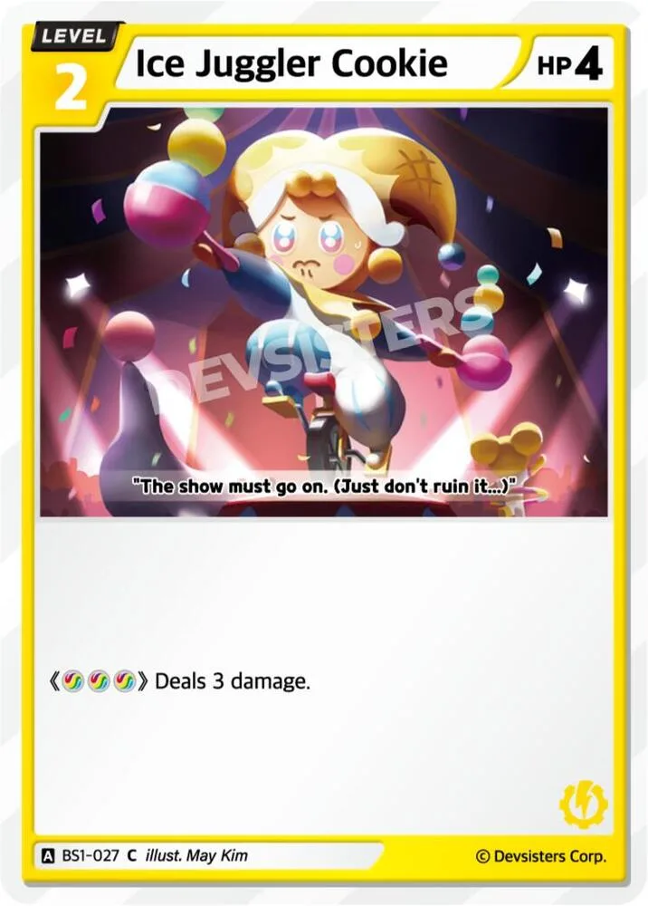Ice Juggler Cookie card front