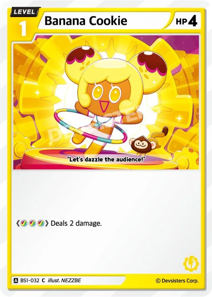 Banana Cookie card front
