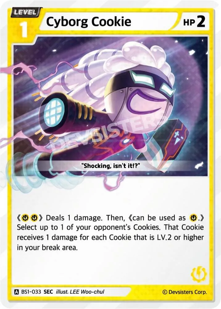 Cyborg Cookie (SEC) card front