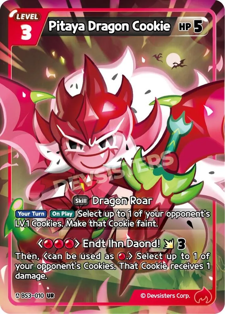 Pitaya Dragon Cookie card front