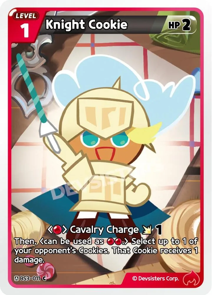 Knight Cookie card front