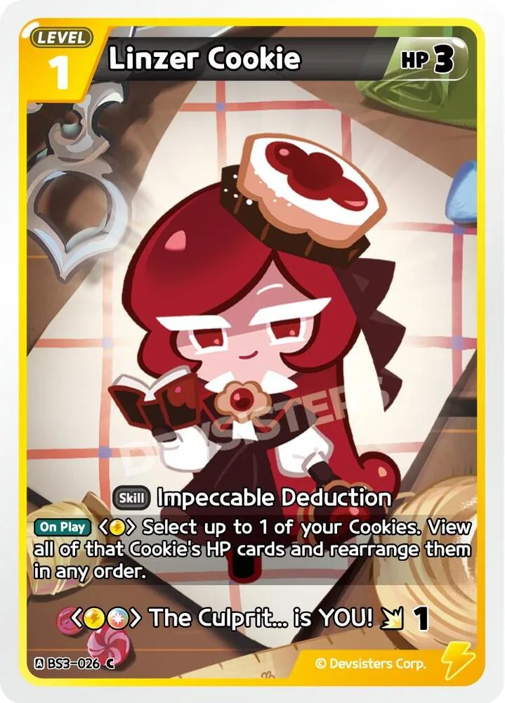 Linzer Cookie card front