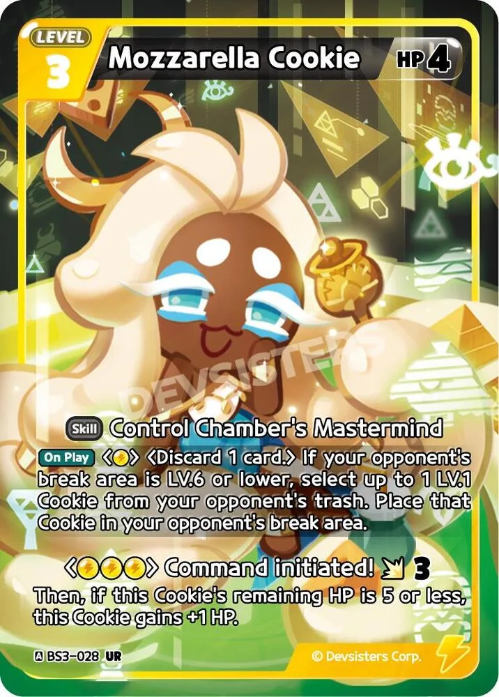 Mozzarella Cookie card front