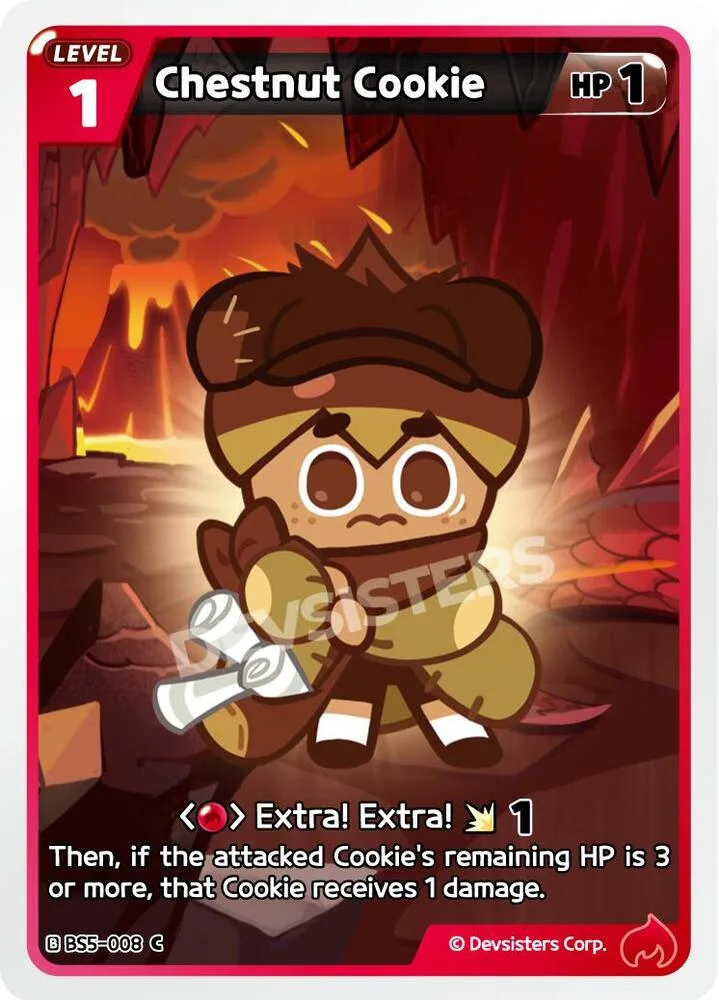Chestnut Cookie card front