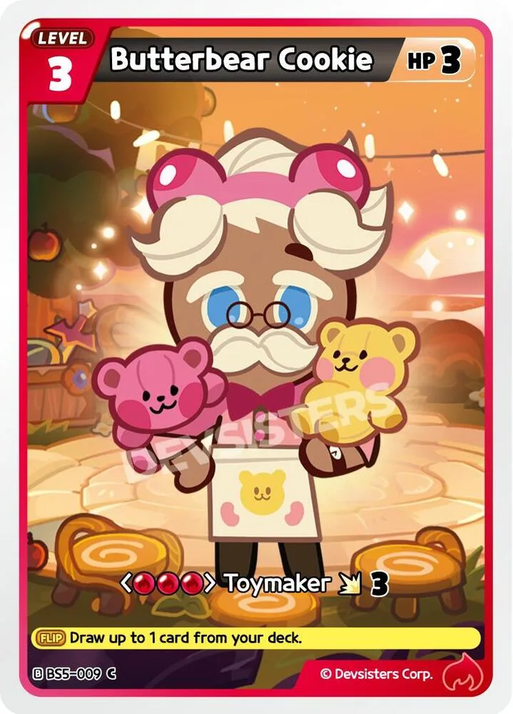 Butterbear Cookie card front