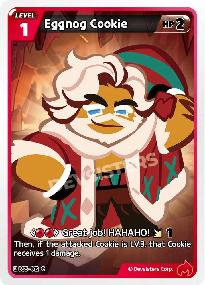 Eggnog Cookie card front