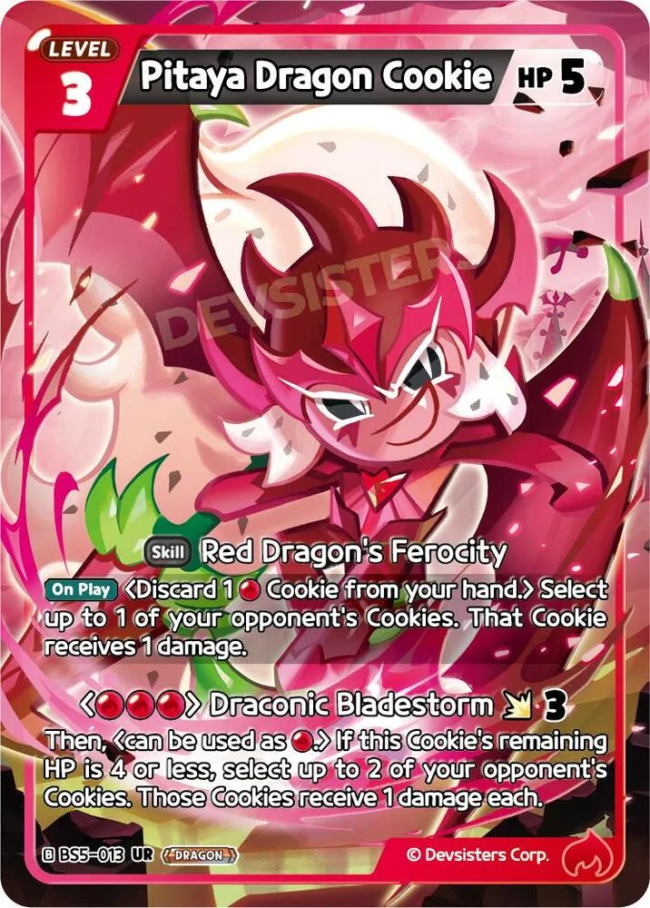Pitaya Dragon Cookie card front