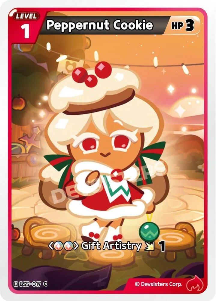 Peppernut Cookie card front