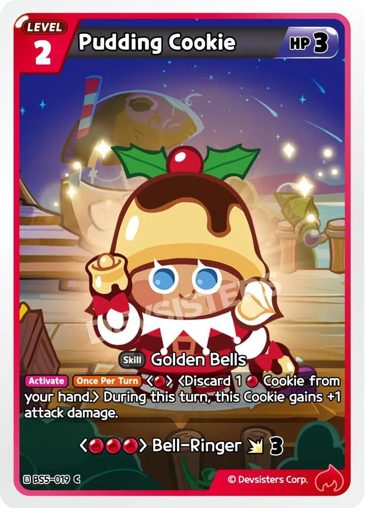 Pudding Cookie card front