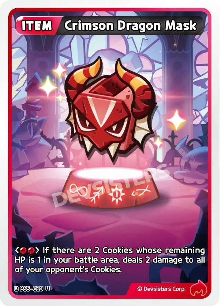Crimson Dragon Mask card front